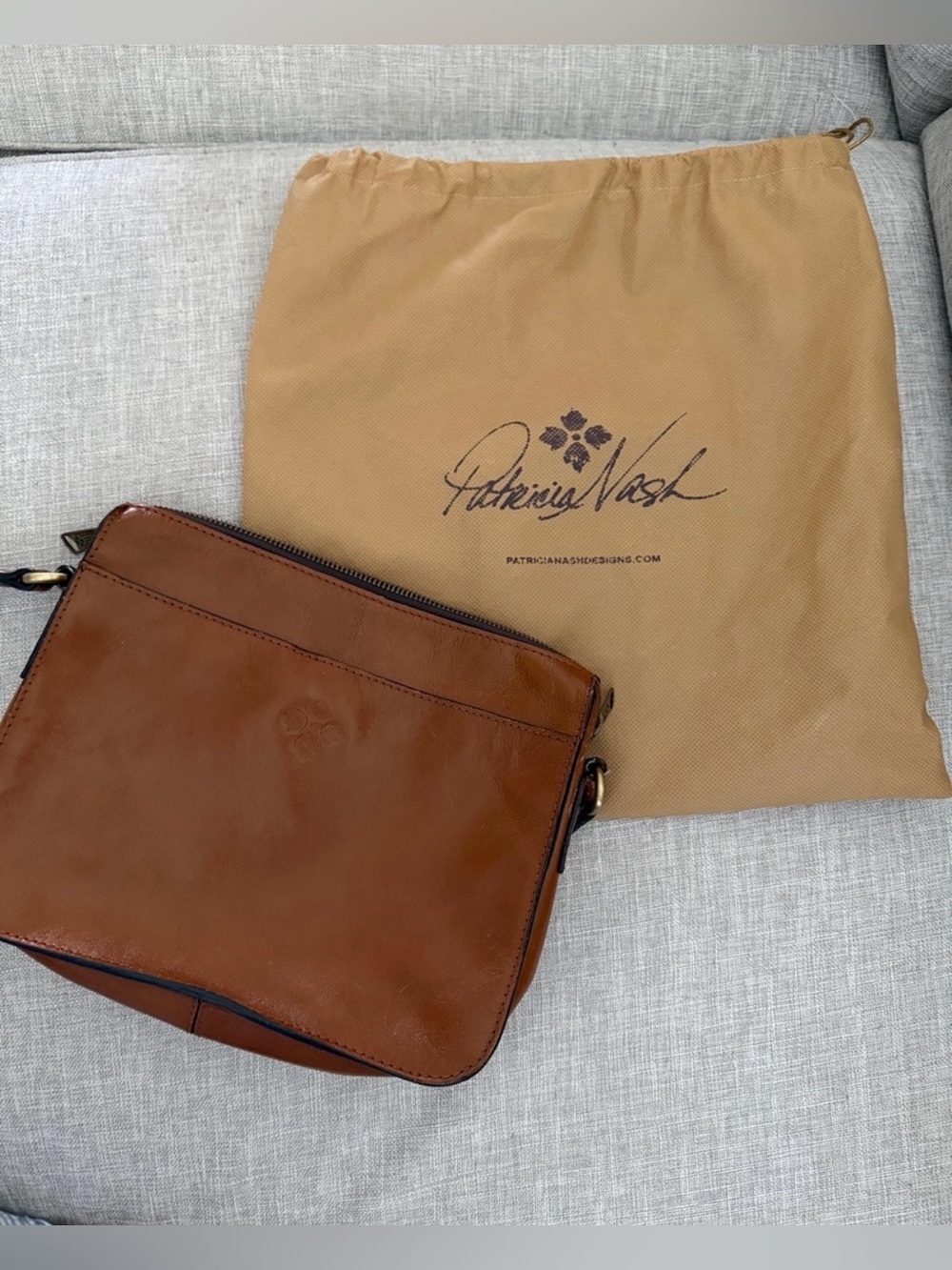 Patricia Nash Leather Crossbody Bag - Brown
